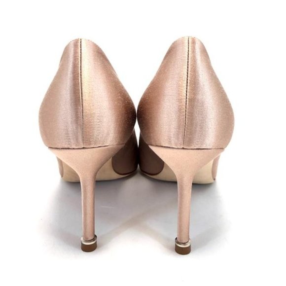 MANOLO Blahnik Champagne Hangisi 70mm Crystal Embellished Pumps - Picture 8 of 11